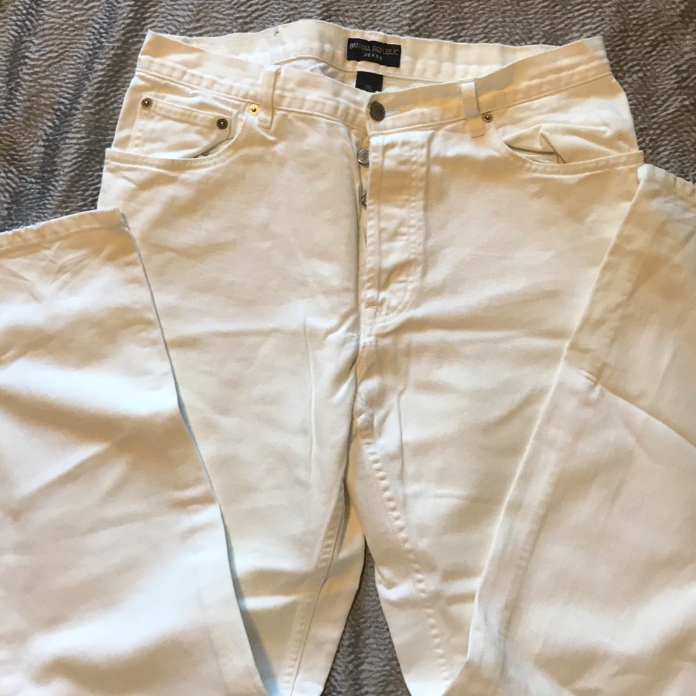 NWOT Banana Republic white jeans